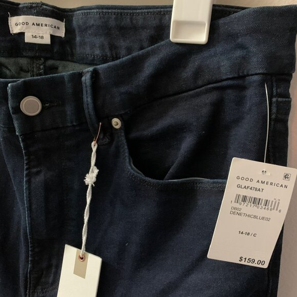 Good American Good Legs Dark Wash Jeans - Picture 4 of 6